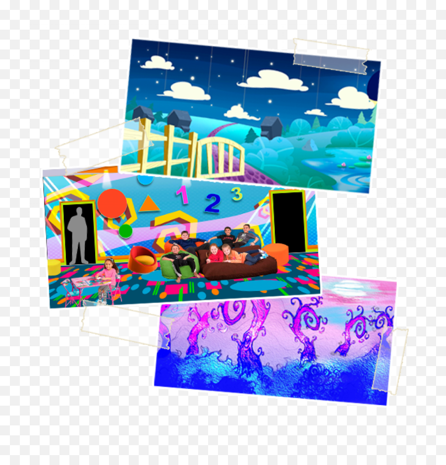 Custom Wall Murals And Coverings Wacky World Studios - Horizontal Emoji,Toontown Fellowship Fight Emotion