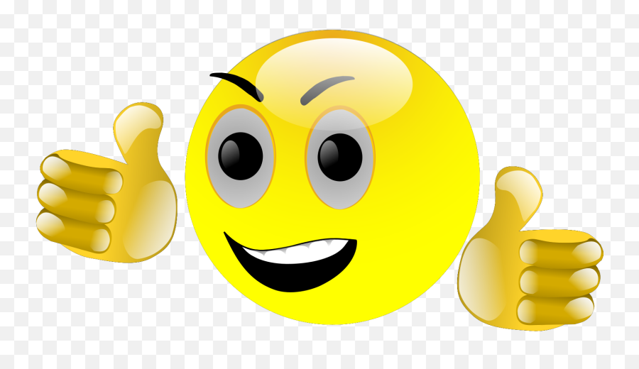 Smiley Thumbs Up Svg Clip Arts Download - Download Clip Art Happy Emoji,Emoticons Thumbs Up