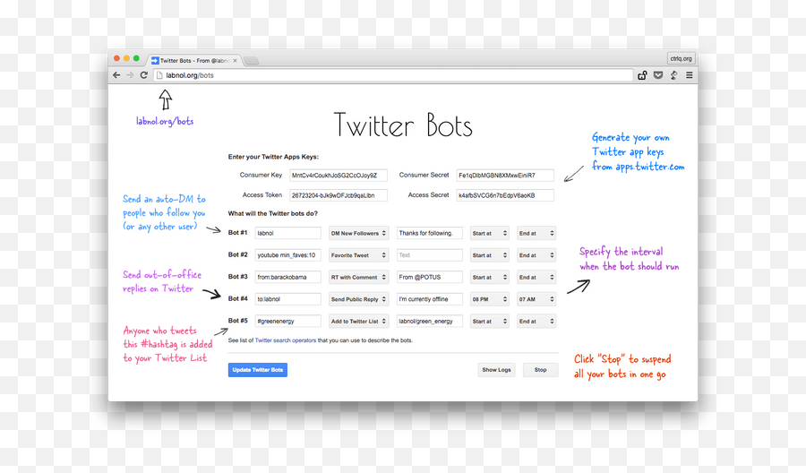 How To Write A Twitter Bot In 5 Minutes - Digital Inspiration Language Emoji,Twitter Hashtag Emoticon Custom