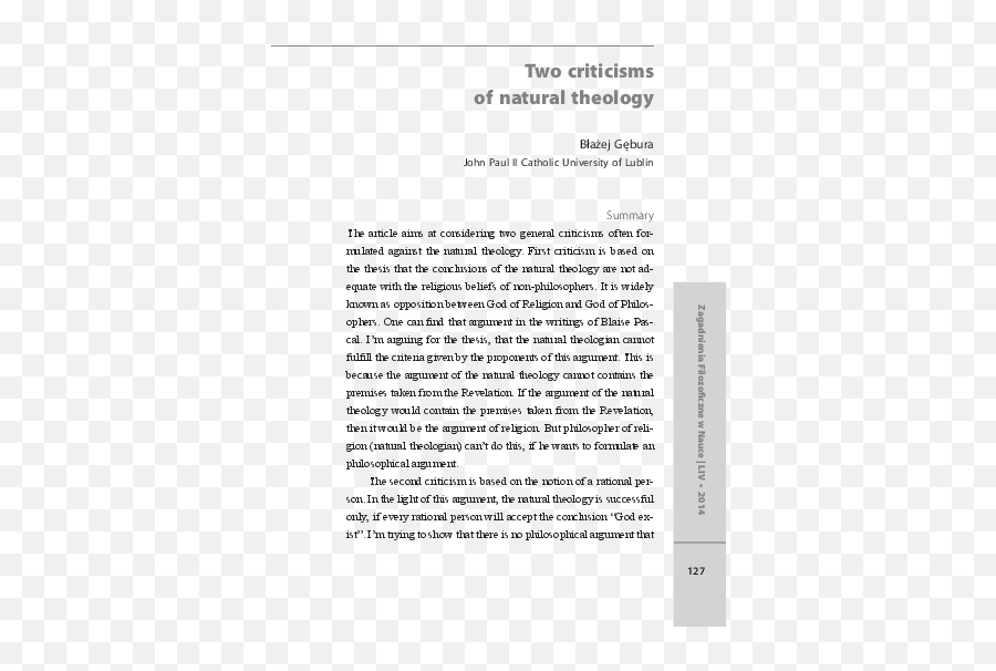 Two Criticisms Of Natural Theology - Document Emoji,Paul Crouss No Emotion Two Criticisms Of Natural Theology - Document Emoji,Paul Crouss No Emotion