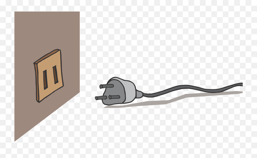 Plug Socket Wall Electric Power Cable Electricity - Socket And Plug Png Emoji,Plug Emoji