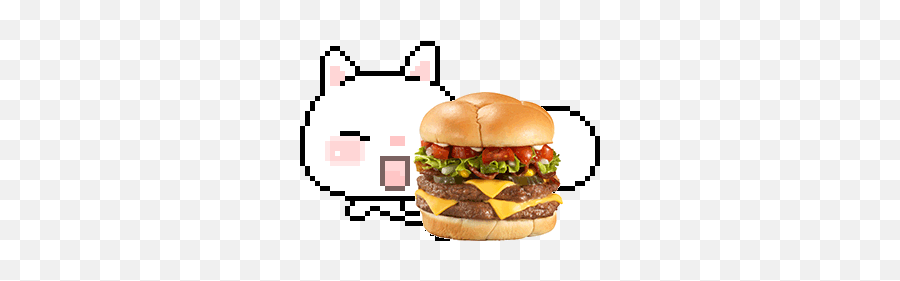 Top Transparency Blog Stickers For Android U0026 Ios Gfycat - Cat Chasing Burger Gif Emoji,Hamburger Emoji