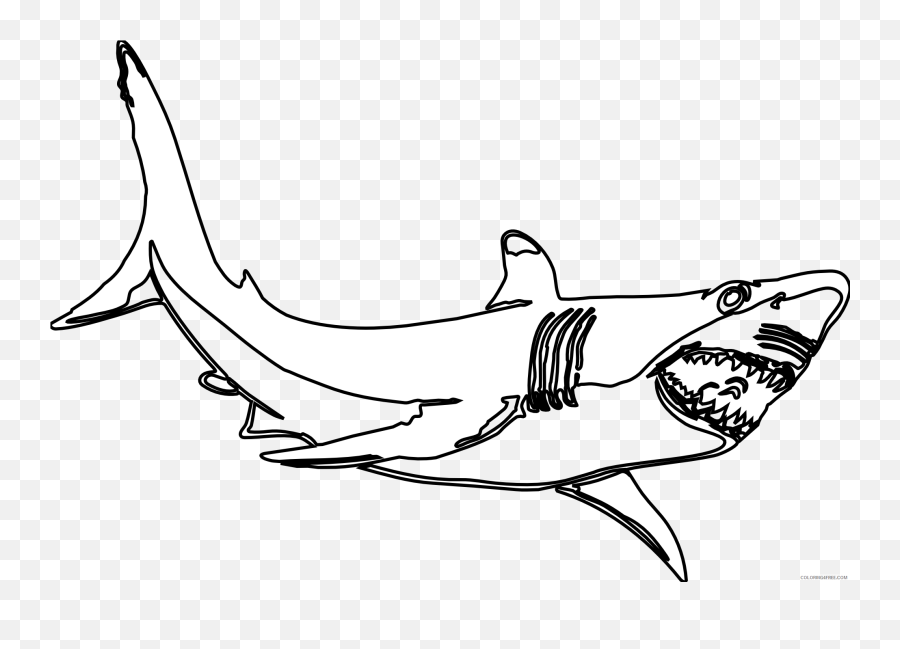 Hammerhead Shark Coloring Pages - Shark Clip Art Black And White Emoji,How To Make A Shark Emoji