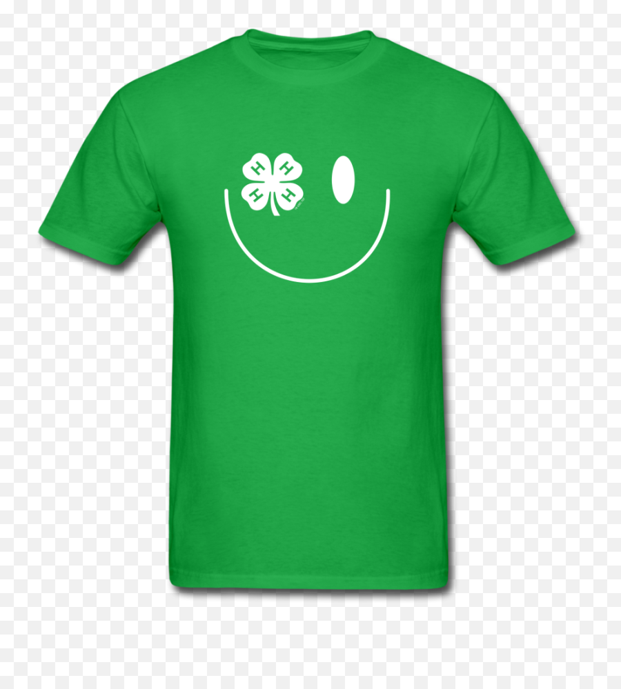 4 - H Smiley Face Unisex Classic Tshirt U2013 Shop 4h Emoji,Green Smiley Emoticon