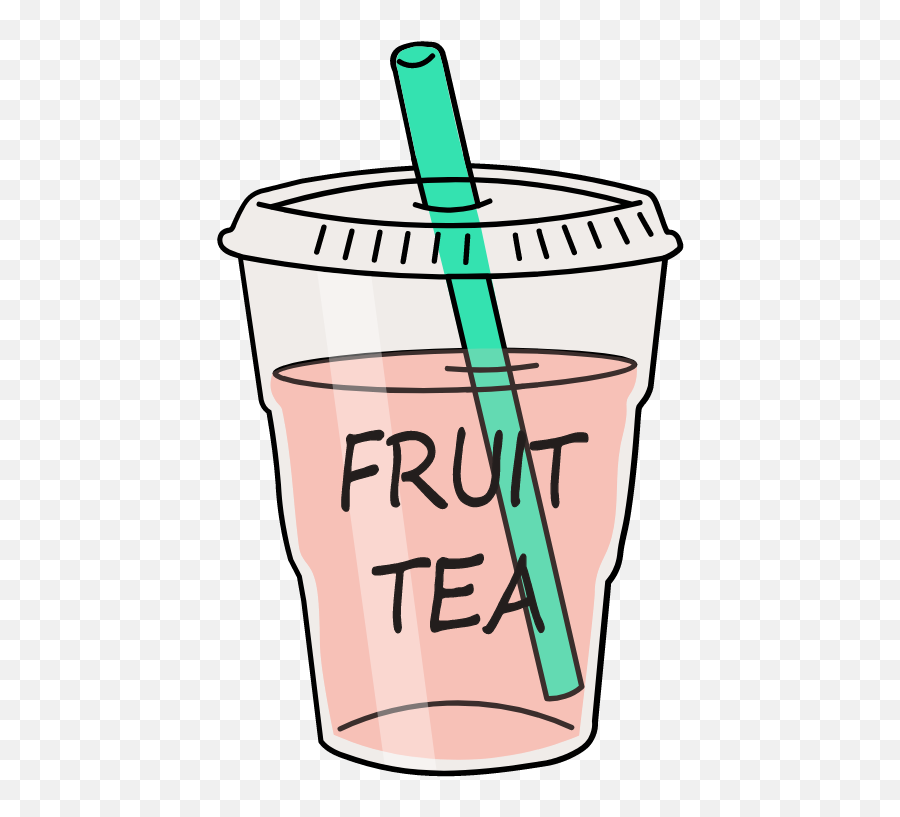 Fruit Tea Sticker Fruit Tea Drink Stickers Fruit - Drink Lid Emoji,Sip Tea Emoji