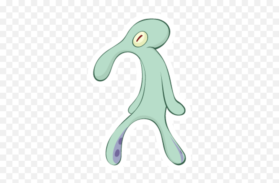 Spongebob Squidwards Bold And Brash - Sticker Mania Squidward Bold And Brash Png Emoji,Squidward Text Emoticon