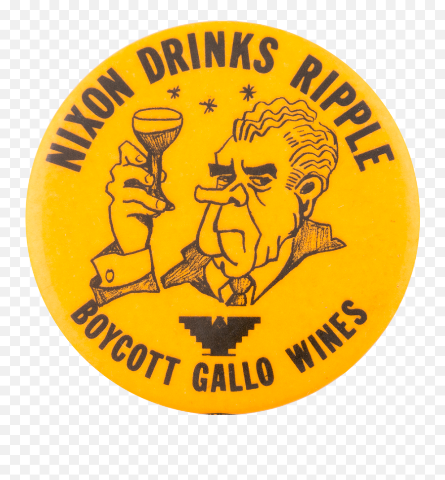 Nixon Drinks Ripple - United Farm Workers Flag Emoji,Manholding Drink Emoticon