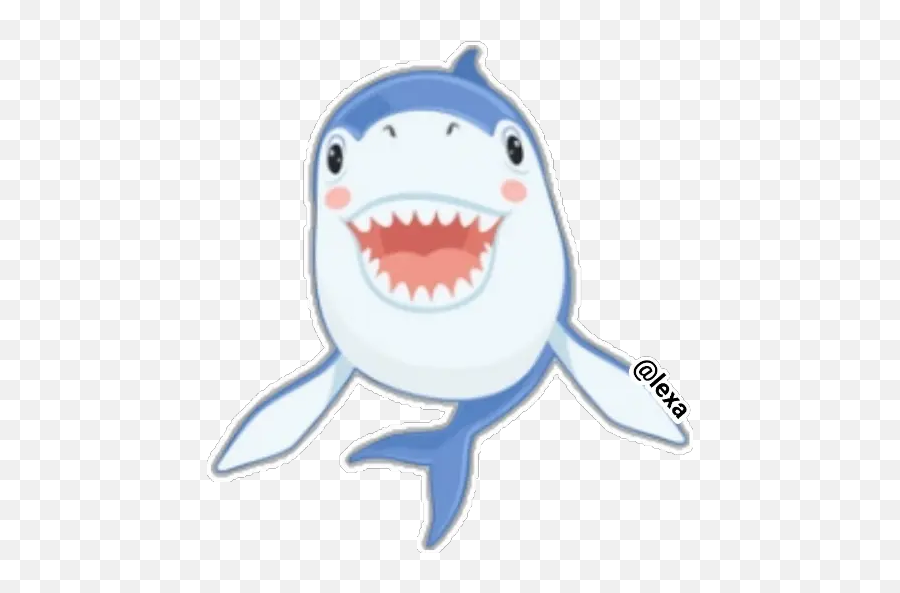 Sticker Maker - Shark Funny U0026amp Dangerous Great White Shark Emoji,Animated Shark Emoticon