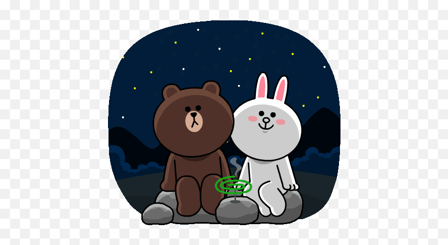 Pin By Rita Contini On Emoticons Cony Brown Good Night - Good Night Gif Bear Emoji,Cuddle Emoticons