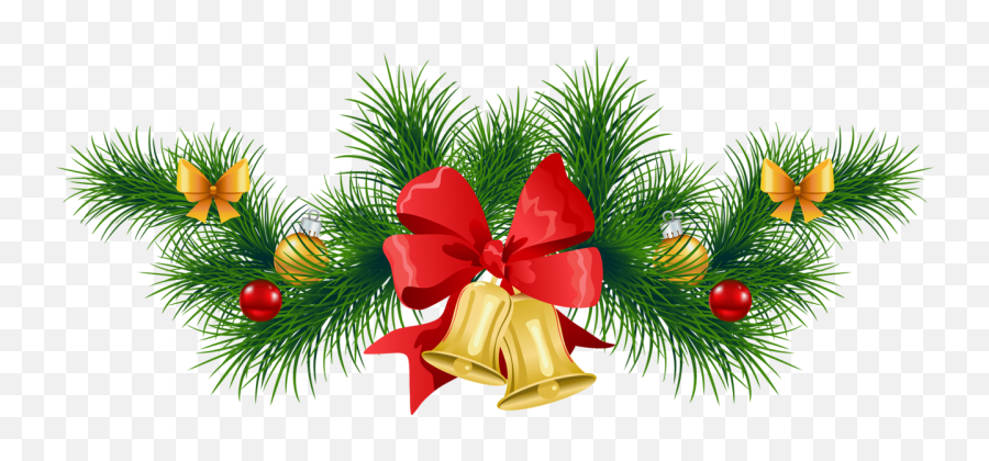 Holiday Christmas Garland Clip Art - Tree Transparent Christmas Clipart Emoji,Free Christmas Emoticons