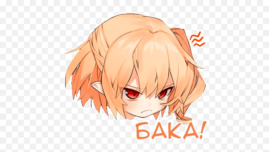 Telegram Sticker 39 From Collection Flandre Scarlet Emoji,Kancolle Yuudachi Emoticon