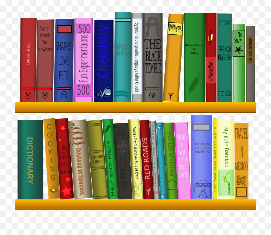 Books Bookshelf Reading Sticker - Clipart Books On A Bookshelf Emoji,Emoji Dictionary Book