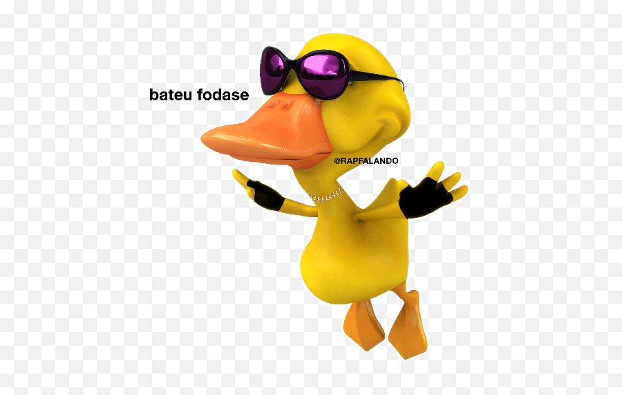 Doka - Meme Pato Com Oculos Escuro Figurinha Emoji,Yas Emojis