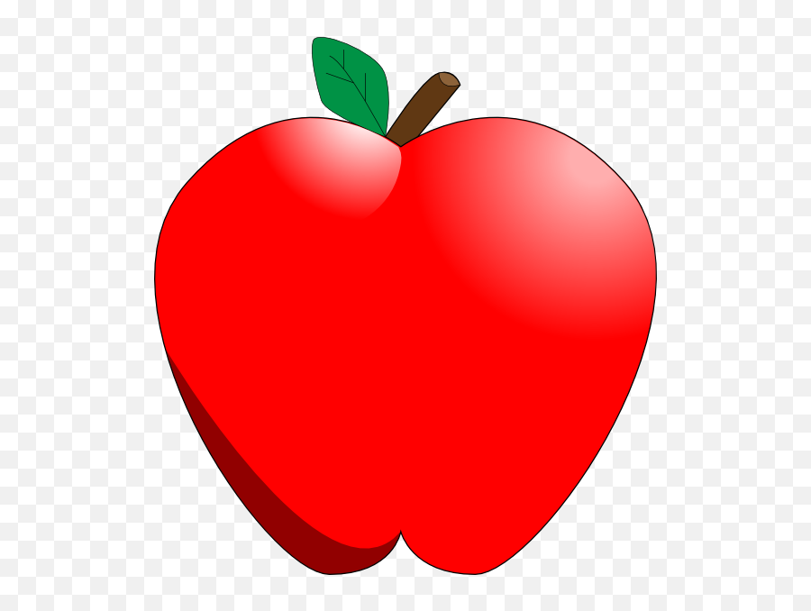 Cartoon Apple - Clip Art Library Emoji,Eggplant Emoji Vetor