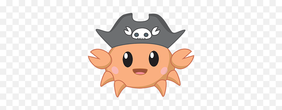 Capt Crabs - A Friendly Pirate Crab Emoji,Crab Emoticon Facebook