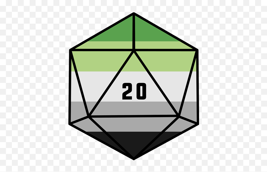 D20 Dice Aromantic Pride Emoji,Swirly Face Emoji