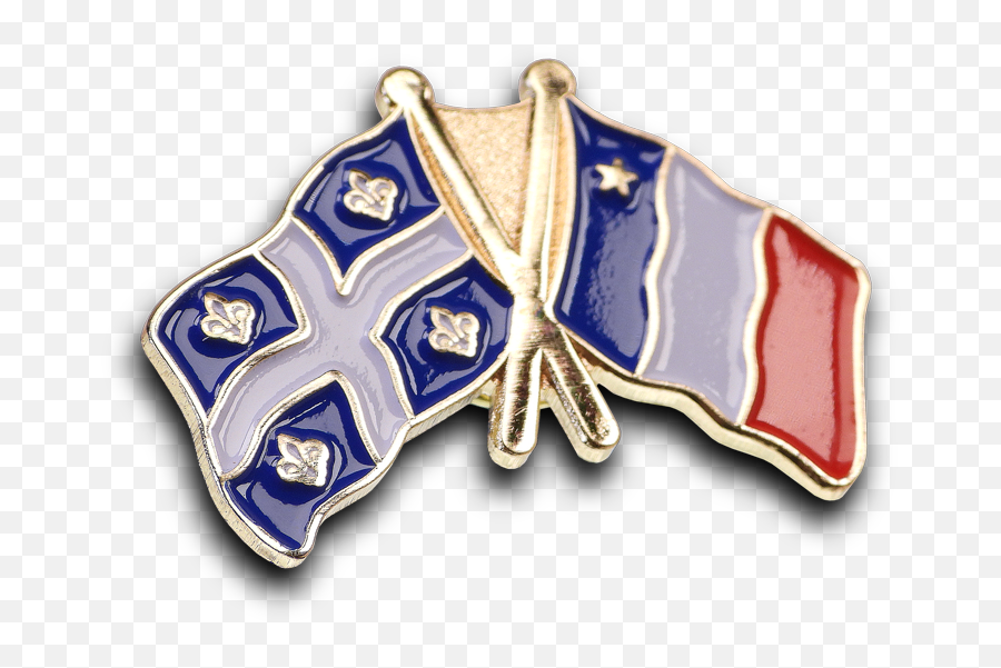 Épinglette Drapeaux Québec Acadie Lin0403 Emoji,Acadie Emoji