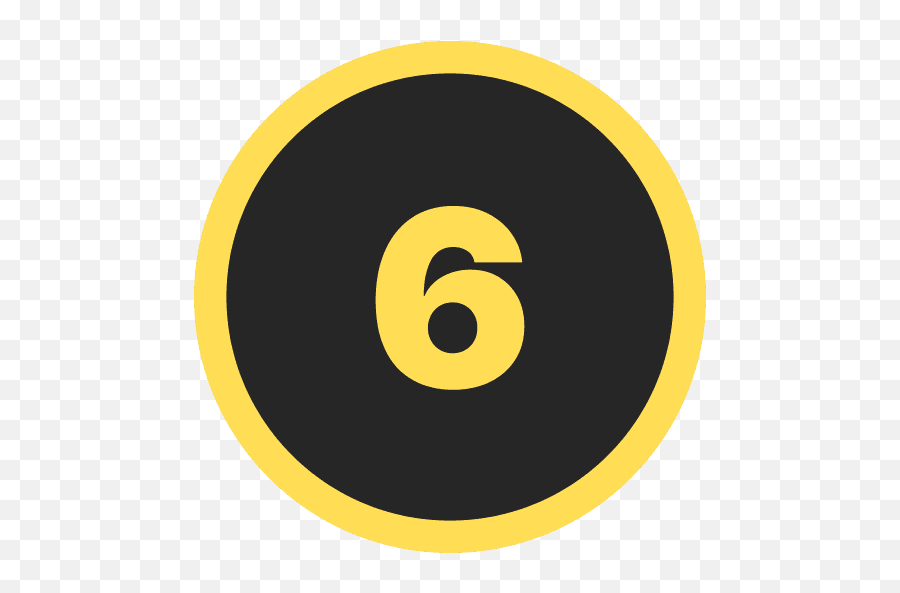 Number Six Round Icon Png And Svg Vector Free Download Emoji,Number Six Emoji