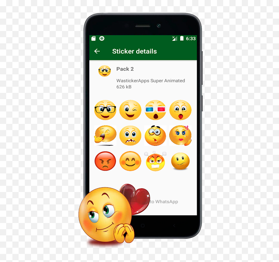 New Stickers Of Emojis In 3d Wastickerapps 27 Download - Smartphone,Ice Cream Sandwich Emoji