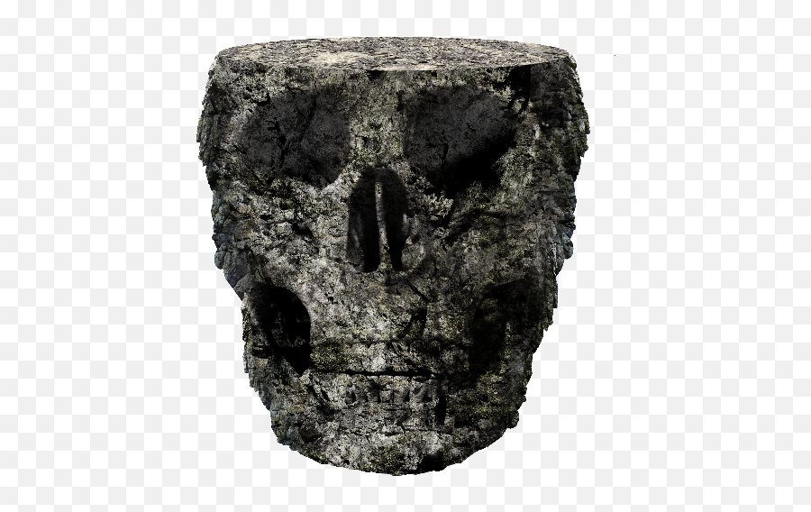 Dark Horror Background For Photoshop With Moonlight Skull - Rock Floating Island Png Emoji,Grave Stone Emoji