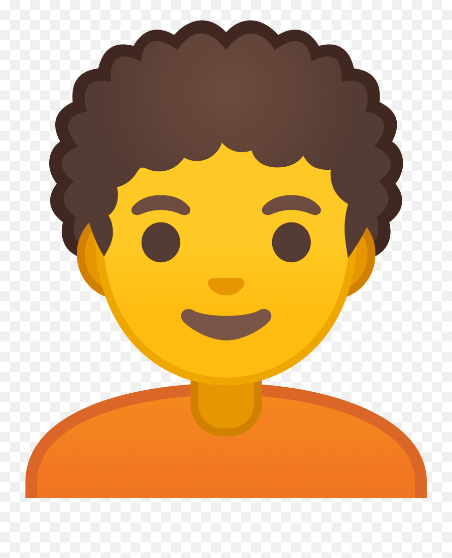 Curly Hair Emoji Clipart - Hair Design,Emoji Hair Color