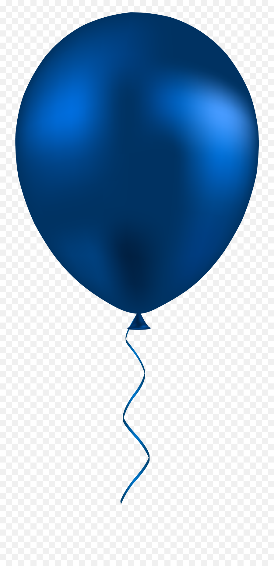 Dark Blue Balloon Png Clip Art - Blue Balloon Png Transparent Background Blue Balloon Clipart Emoji,Balloon Emoji Transparent