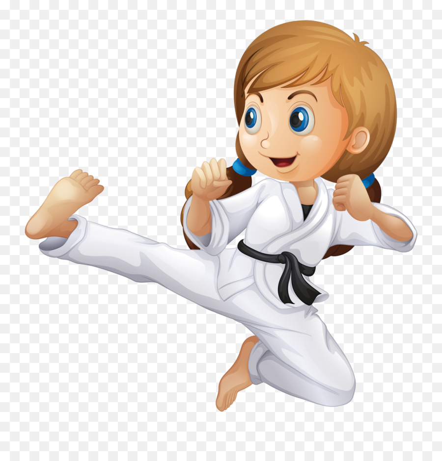 Girls Clipart Karate Girls Karate Transparent Free For - Karate Cartoon Emoji,Animasi Emotion
