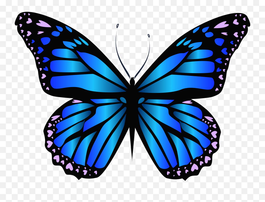 Free Transparent Butterfly Png Download - Blue Butterfly Png Emoji,Butterfly Emoji Png