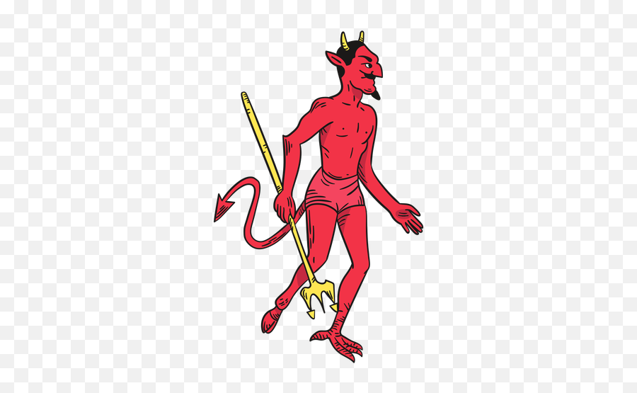 Character Red Devil - Transparent Png U0026 Svg Vector File El Diablo Loteria Card Emoji,Inverted Pentagram Emoji