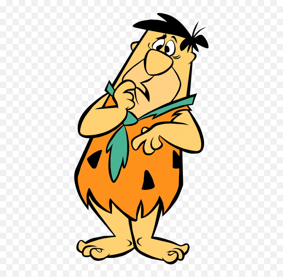 Flintstones Fred Confused - Fred Flintstone Png Emoji,Barney Emoticon