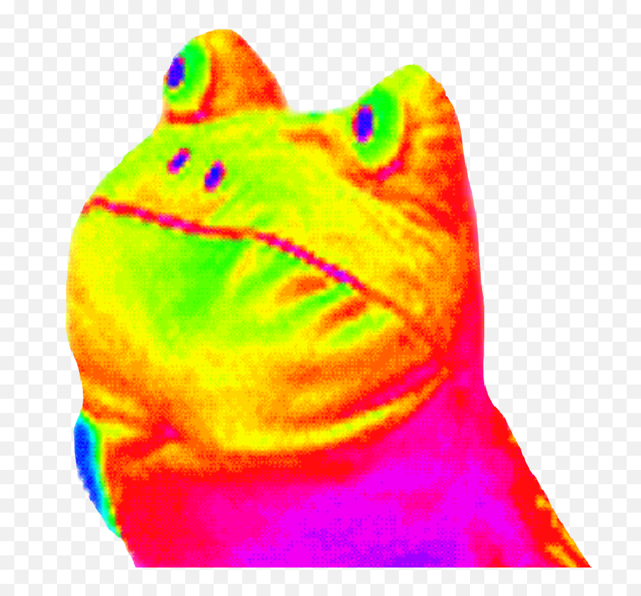 Download Rainbow Frog Meme Gif Png U0026 Gif Base - Rainbow Frog Png Emoji,Frog Get In Emoticon