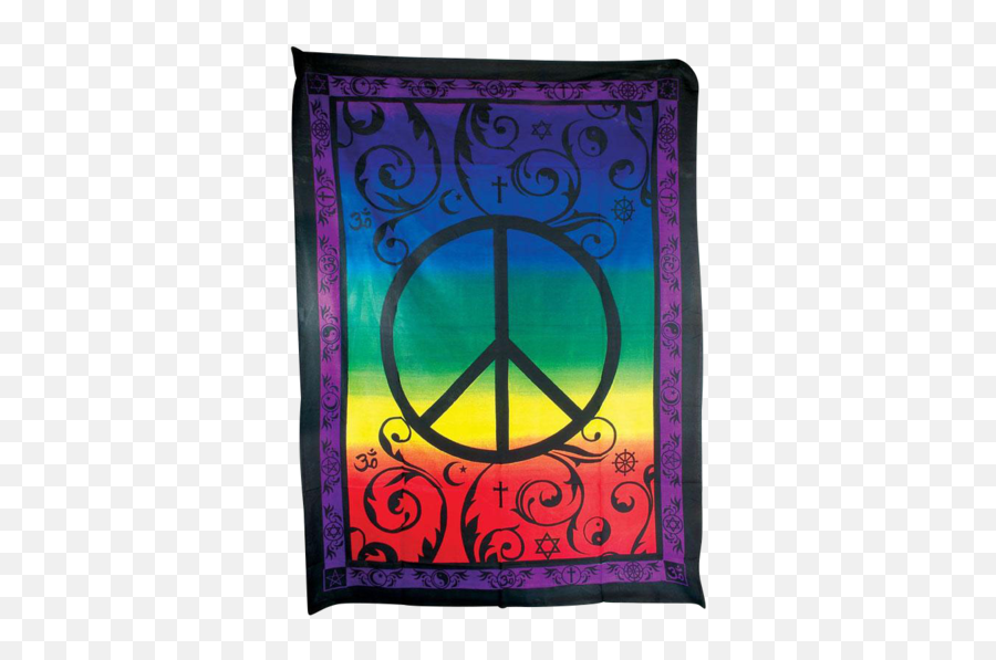 Threadheads Peace Tapestry - Tapestry Emoji,Emoji With Tiydie Or Nah Backgrounds