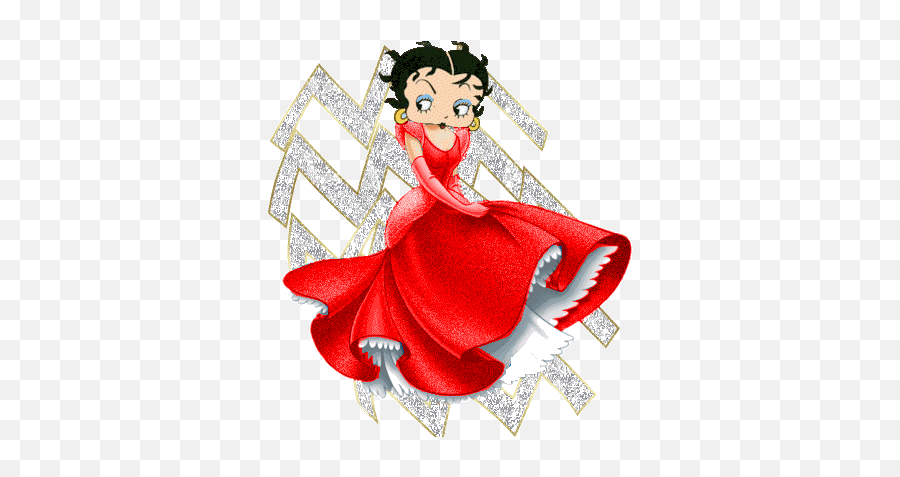Betty Boop In Jeans Betty Boop Cartoon English - Cinderella Princess Fairy Tale Emoji,Boop Emoticon