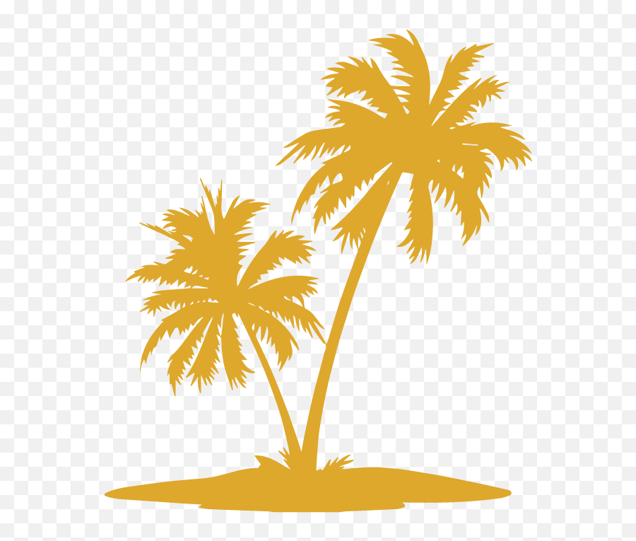 Palm Trees Vector Graphics Clip Art - Transparent Background Coconut Tree Png Vector Emoji,What Do Three Palm Tree Emojis