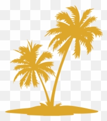 Palm Trees Vector Graphics Clip Art - Transparent Background Coconut Tree Png Vector Emoji,What Do Three Palm Tree Emojis