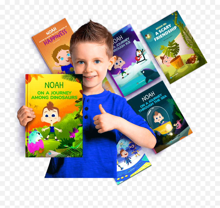 Personalized Books For Kids - Boy Emoji,Children Books About Animal Emotions