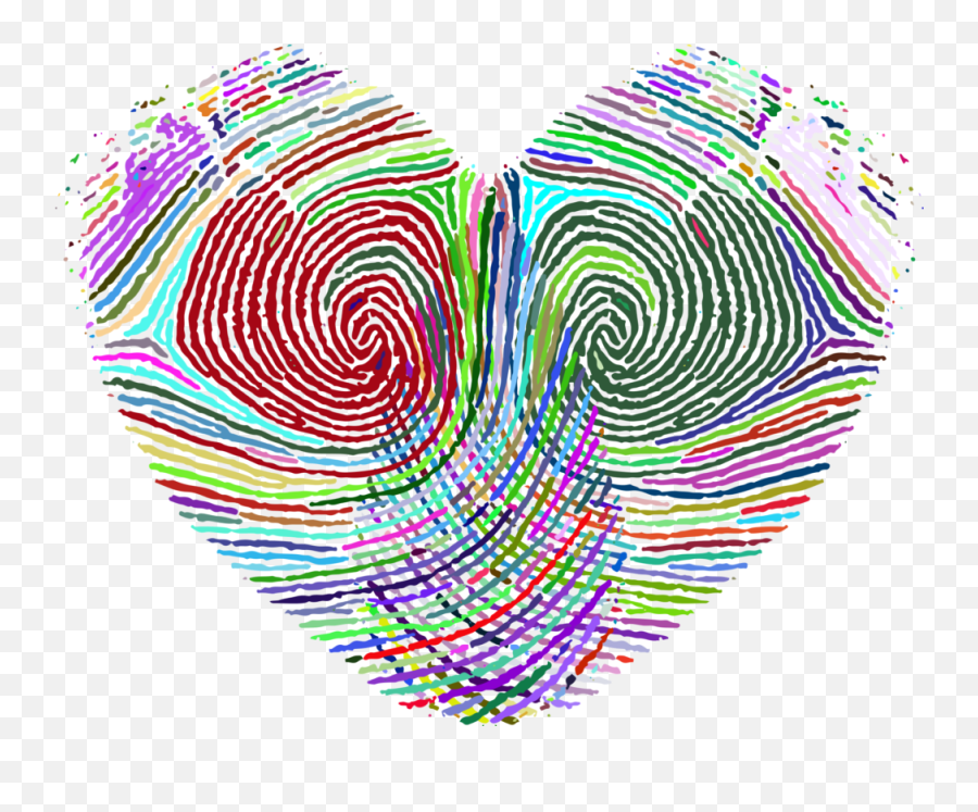 Fingerprint Heart Live Scan - Heart Fingerprint Transparent Png Emoji,Emoji Symbols For Printing