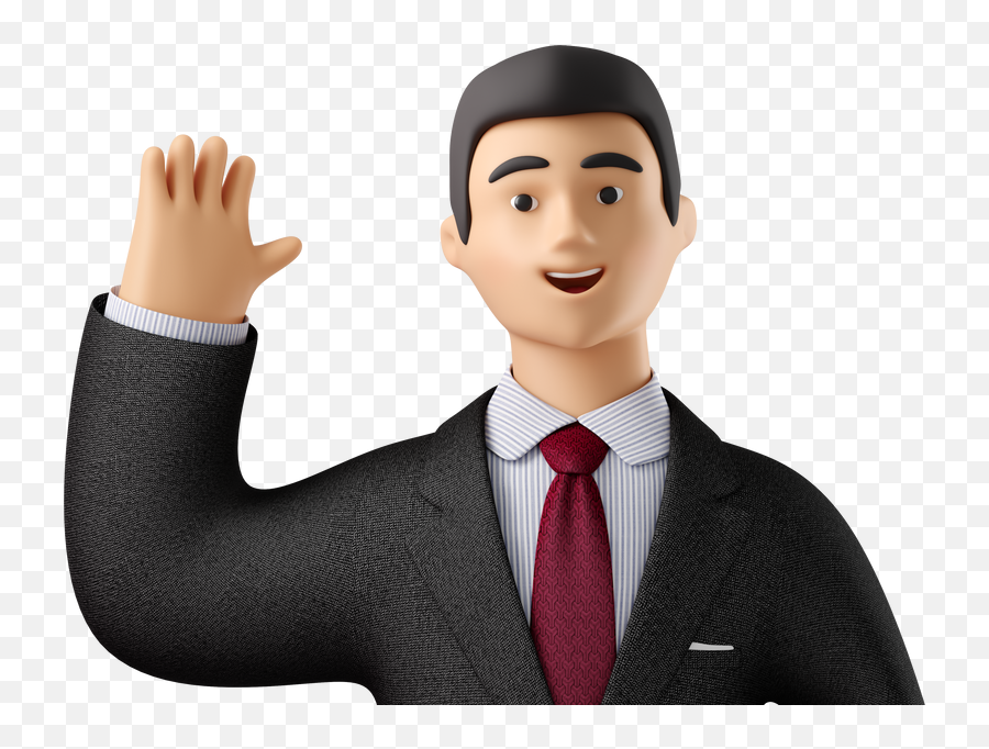 Waving Hello Man 3 Close - Up Clipart Illustrations U0026 Images Emoji,Wave Emoji Style Png