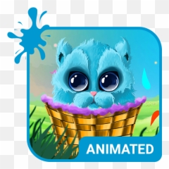 Cute Kitty Animated Keyboard Live Wallpaper - Apps On Emoji,Kawaii Kitty Emoticons