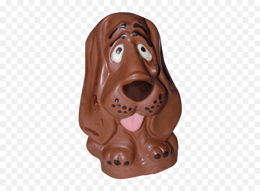 Large Handmade Chocolate Basset Hound Dog Emoji,Birthday Emoticons For Bassets