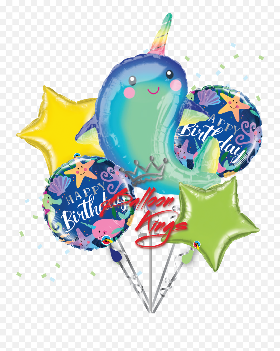 39 Happy Narwhal Super Shape Foil Balloon Party Supplies Emoji,Narwhal Emoticon
