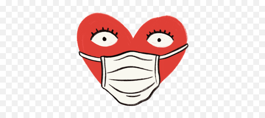 Mask Love Sticker By Emoji For Ios U0026 Android Giphy Love - Wearing Is Caring Mask,Face Mask Emoji