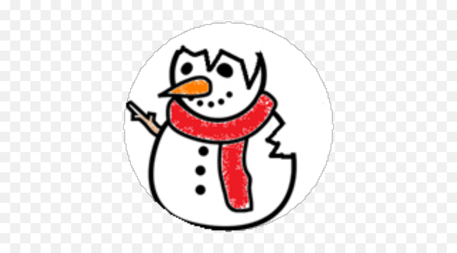 Melted Snowman - Roblox Emoji,Melting Snowman Emoticon