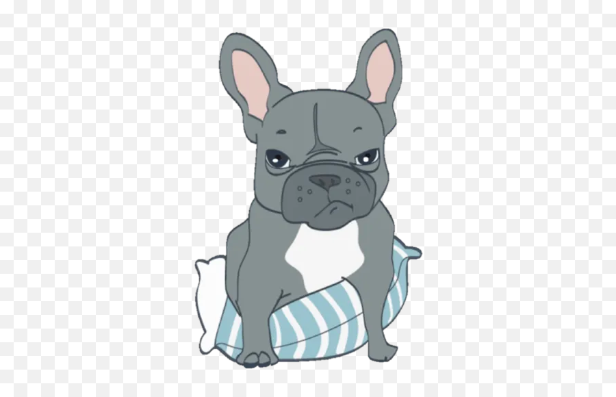 Emilie By Emilie Bulldog - Sticker Maker For Whatsapp Emoji,French Bulldog Emojis