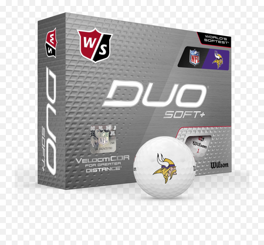 Wilson Staff Duo Soft Nfl Golf Balls White Minnesota Emoji,117 New Emoji