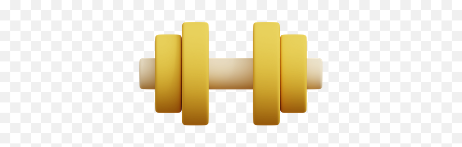 Premium Dumbbell 3d Illustration Download In Png Obj Or Emoji,Dumbell Emoji