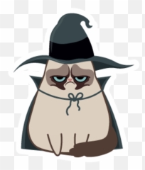Grumpy Cat Witch - Sticker Mania Emoji,Angy Cat Emoji