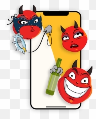 Badmoji - Fictional Character Emoji,Devil Emoji Pillows