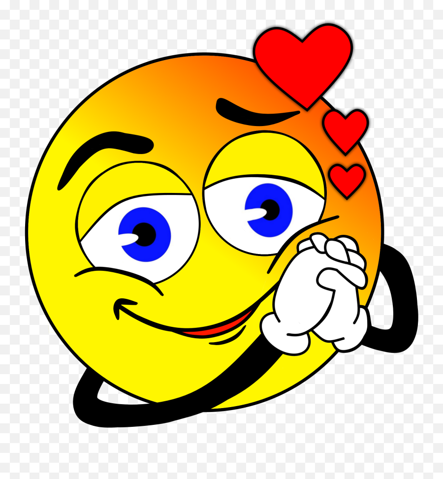 Smilie Smiley Love Yellow Face - Smiley Face Emoji,Free Love Emoticon