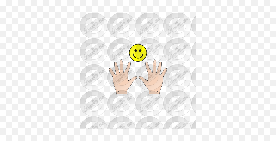 Calm Hands Picture For Classroom - Happy Emoji,Calm Emoticon